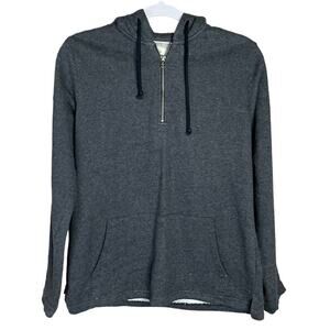 Ivory Ella Gray 1/4 Zip Hoodie Pullover Elephant Size Small